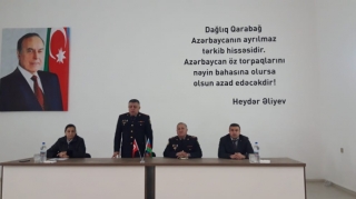 Tovuzda məktəblilərlə görüş keçirilib  - FOTO