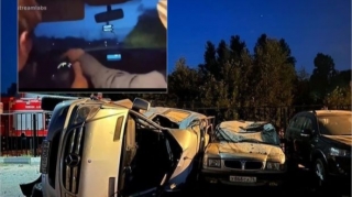 “Avtoşluq” edib video çəkən bloqerlər qəzaya düşdülər - VİDEO 