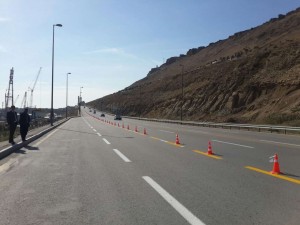 Sürücülərin diqqətinə: Paytaxtın 2 yolunda rənglənmə işləri aparılır