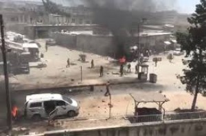 Bomba yüklü avtomobil partladıldı: 11 yaralı