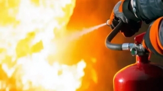 Sabirabadda traktor yanıb 