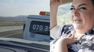 İstirahətə gedən aktrisanın avtomobili xarab oldu, yola evakuatorla davam etdi - VİDEO