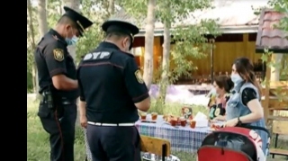 Şəkidə məclis təşkil edənlər cərimələndi  - FOTO