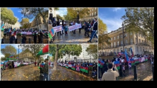 Наши соотечественники в Лондоне провели акцию протеста перед резиденцией британского премьера