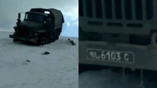 Erməni hərbçilərin atıb qaçdıqları döyüş texnikası  - VİDEO