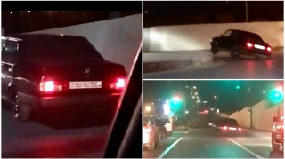 Dostlarının “tırka”sı ilə “Tofaş”ı “ikitəkər” qaldırıb  “şou” göstərdi   - VİDEO