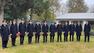 Masallıda polis əməkdaşları şəhidin məzarını ziyarət ediblər - FOTO 
