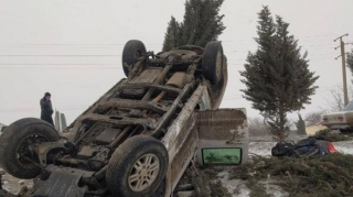 CBC TV-nin avtomobili aşdı - FOTO  - VİDEO