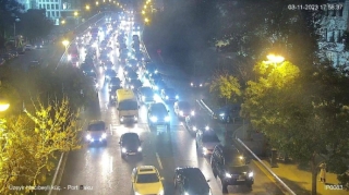  Bakının bir çox yollarında nəqliyyatın sıxlığı müşahidə edilir - SİYAHI    - FOTO