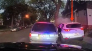 Yol polisinin qovduğu sürücü maşını ağaca çırpıb qaçdı  - VİDEO
