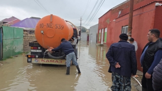 Abşeronda yağışın fəsadları aradan qaldırılır - FOTOLAR 
