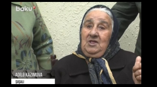 Şuşa sakinləri  sevincini paylaşır  - VİDEO