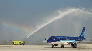 AZAL Türkiyənin Çukurova Beynəlxalq Hava Limanına ilk reysini həyata keçirdi - FOTO