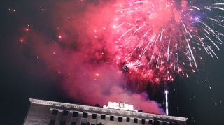 Xankəndidə Zəfər Günü atəşfəşanlığı - VİDEO 