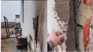 Qarabağda yeni tikilən evdə yanan materialdan istifadə edilib, vətəndaş narazıdır - VİDEO 