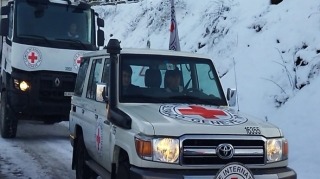 Laçın yolundan BQXK avtomobilləri maneəsiz keçid edib - FOTO 