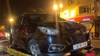 Bakıda avtomobil qəzaya uğrayaraq aşıb - FOTO-VİDEO 