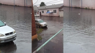 Zaqatalada küçələri sel basdı   - VİDEO - FOTO