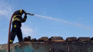 Bakıda zavod ərazisində yanğın olub