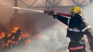 Sumqayıtda yaşayış binasında yanğın 