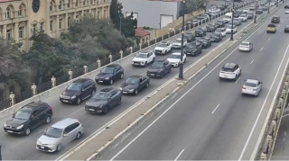 Hazırda bu yollarda tıxac var - SİYAHI  - FOTO