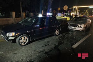 Bakıda zəncirvari yol qəzası zamanı 1 nəfər xəsarət alıb - VİDEO