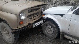 Qubada iki avtomobil toqquşub – FOTO