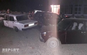 Kürdəmirdə zəncirvari qəza olub – FOTO