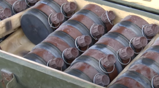 Qarabağda aşkarlanmış mühəndis döyüş sursatları anbarları - VİDEO 