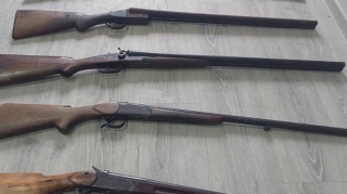 Samuxda 14 nəfərin ov silahları müsadirə edilib  - FOTO
