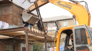 Gəncədə qanunsuz tikintinin qarşısı alınıb  - VİDEO - FOTO