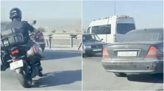 Növbələrini gözləmədən yolayırıcına girib xaos yaratdılar - 10-RR-404 və 99-K-462   - VİDEO