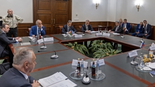 Rəşad Nəbiyev Rusiyanın nəqliyyat naziri ilə görüşüb  - FOTO