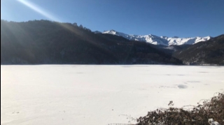 Qeyri-adi hadisə baş verdi; Göygöl mart ayında dondu - FOTO 