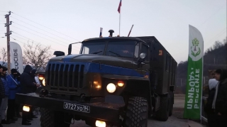 Sülhməramlıların 18 maşını Laçın yolundan keçib 