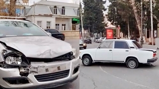 Göyçayda qəza: “VAZ” və “Opel” toqquşdu    - VİDEO