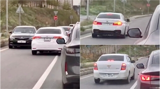 Kənar dairəvi yolda tıxacdan yayınan sürücülər əks zolağı zəbt etdi   - VİDEO