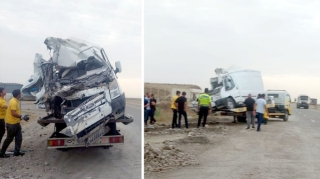 Hacıqabulda "Ford" "KamAZ"a çırpıldı:  xəsarət alan var - FOTO 