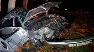 Göyçayda polislər qəzaya düşdü - biri öldü  - FOTO  - YENİLƏNİB