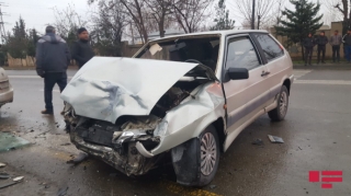 Ucarda iki maşın toqquşdu, 4 nəfər xəsarət aldı   - FOTO
