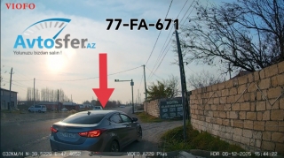 Sola yandırıb qəfil sağa dönən sürücü bir ailəni təhlükə altında qoydu - VİDEO