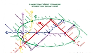 Bakıda 2040-cı ilədək dairəvi metro şəbəkəsinin tamamlanması nəzərdə tutulur 