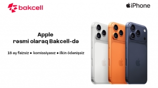 "Apple" məhsullarını rəsmi olaraq "Bakcell Shop"da əldə et! 
