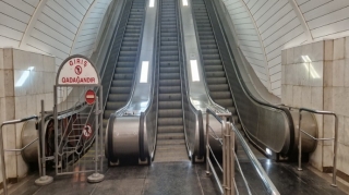 Metronun bu stansiyasında eskalator təmirə BAĞLANIR 