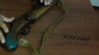 Odlu silah aşkar edilərək götürülüb  - FOTO