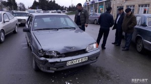 Kürdəmirdə yol qəzası baş verib - FOTO