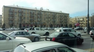 Bakının bəzi küçələrində tıxac yaranıb – FOTO