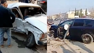 Kürdəmirdə “KIA” ilə toqquşan “VAZ” yararsız hala düşdü   - VİDEO