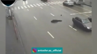 Ölümə doğru qaçan piyada  - VİDEO