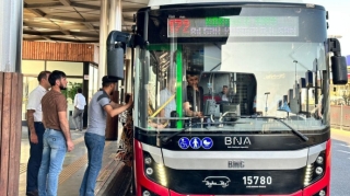 172 nömrəli marşrut xətti üzrə böyüktutumlu avtobuslar istifadəyə verilib  - FOTO